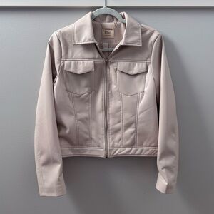 NWT Elie Tahari Faux Leather Jacket. Size M